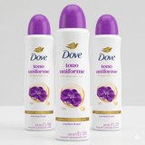 Dove Pack 3 Desodorante Spray Mujer Orquídea y Açaí (150ml c/u) - Protección 72h y Fragancia Exótica