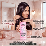 Elvive Pack 3 Acondicionador Glycolic Gloss (370ml c/u) - Desenredo Perfecto y Brillo Espejo