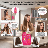 Elvive Pack 3 Acondicionador Dream Liso (370ml c/u) - Desenredo Disciplinante y Control Frizz 72h