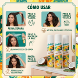 Pack 3 Unidades Shampoo en Seco Batiste Tropical (200ml c/u) - Frescura y Aroma Exótico al Instante