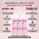 Elvive Pack 3 Acondicionador Glycolic Gloss (370ml c/u) - Desenredo Perfecto y Brillo Espejo