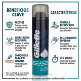 Gillette Pack 3 Espuma de Afeitar Pieles Sensibles (200ml c/u) - Afeitado Suave y Protección Anti-Irritación