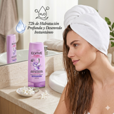 Elvive Pack 3 Acondicionador Hidra Hialurónico (370ml c/u) - Desenredo Ligero e Hidratación 72h