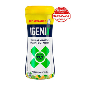 Igenix Toallas Humedas Desinfectantes 40un