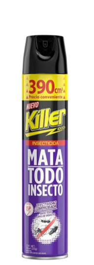 Killer Insecticida Mata Todo Insecto 390cc
