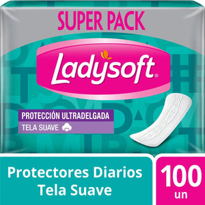 Ladysoft Protector Diario Ultradelgado Suave 100un