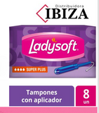 Ladysoft Tampones Super Plus 8 un