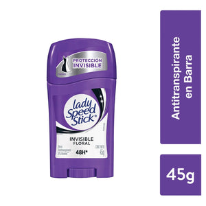 Lady Speed Desodorante Barra Invisible Floral 45gr