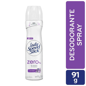 Lady Speed Desodorante Spray Zero Lavanda 150ml