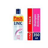 Linic Shampoo Anticaspa Pelo Graso Pack x2 350ml