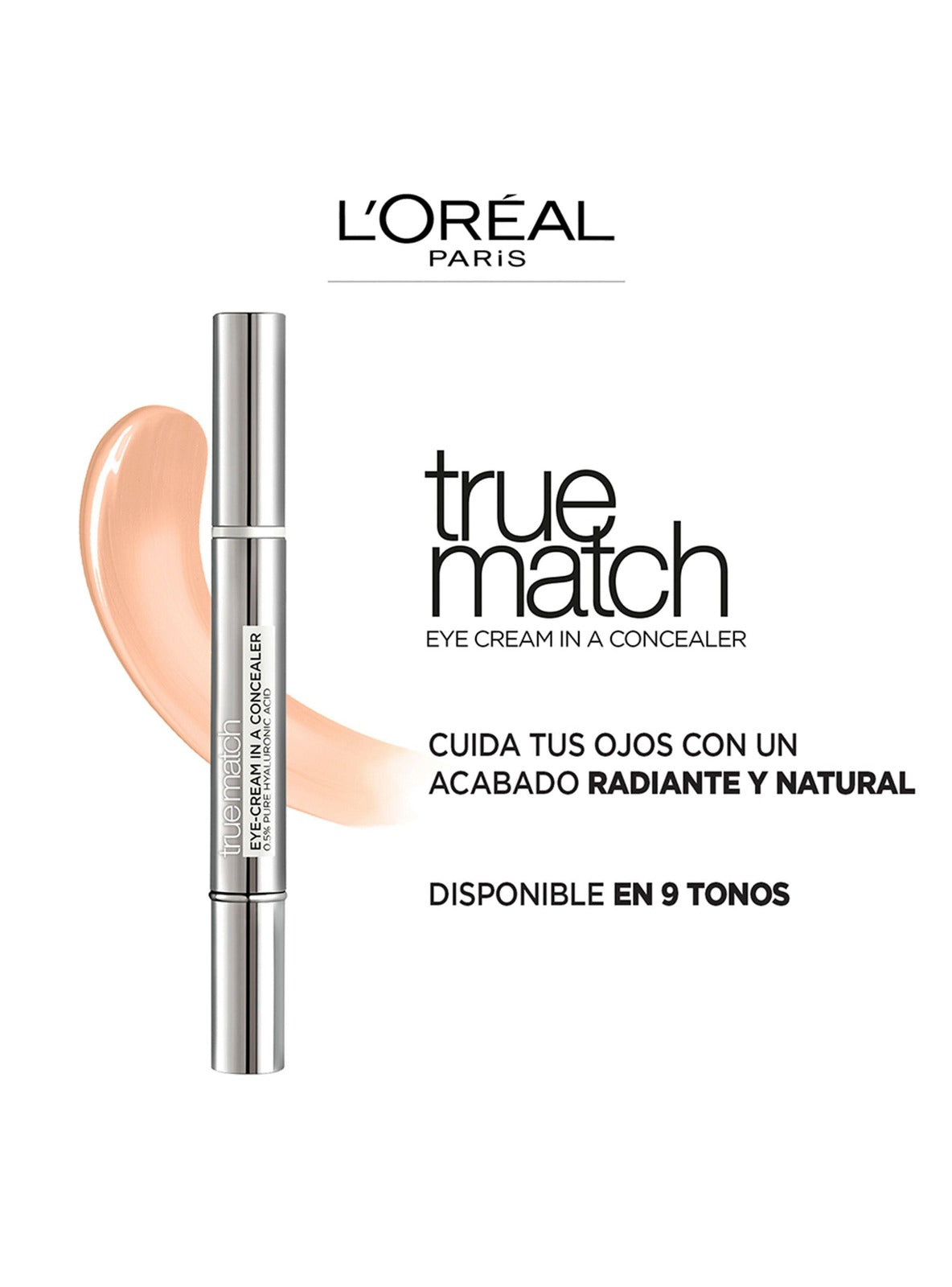 Loreal Corrector Ojos Crema True Match 3-5,5 Peach
