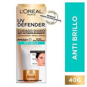 Loreal Cr Facial UV Defender Antibrillo FPS50+ 40g