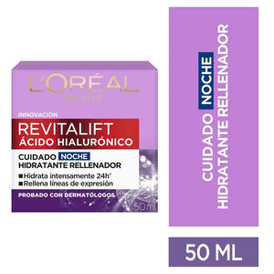 Loreal Crema Revitalift AHialuronico Noche 50ml