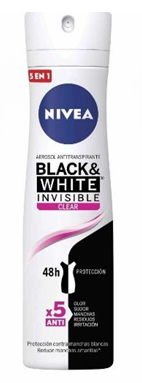 Nivea Desodorante Spray B&W Invisible Clear 150ml