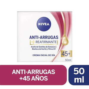 Nivea Crema Facial Antiarrugas Día 45+ 50ml
