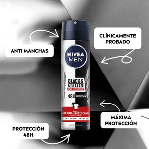 Nivea Desodorante Spray Men B&W Max Protect 150ml