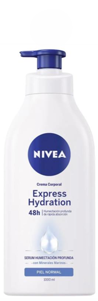 Nivea Crema Corporal Hidratacion Express 1000ml