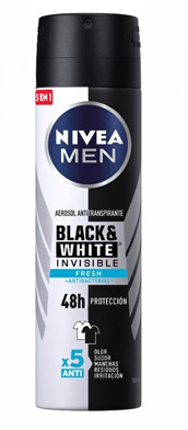 Nivea Desodorante Spray Men B&W Antib Fresh 150ml