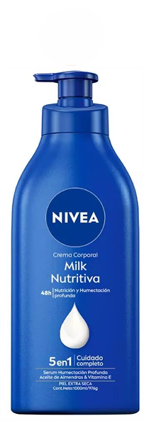 Nivea Crema Corporal Milk Nutritiva 1000ml