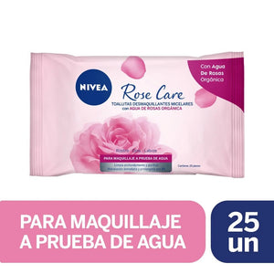 Nivea Toallas Desmaquillantes Rose Care 25u