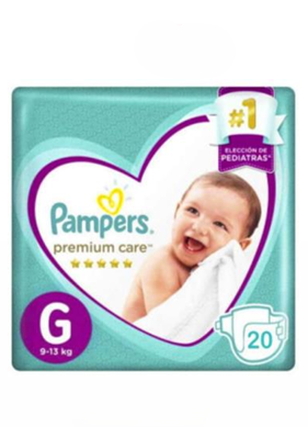 Pampers Pañales Premium Care Talla G 20 un