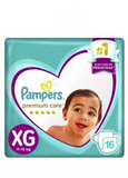 Pampers Pañales Premium Care Talla XG 16 un