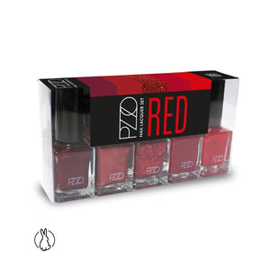 Petrizzio Set Esmalte De Uñas Laquer Red 5u