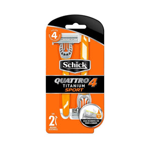 Schick Afeitadora Quattro Sport Men 2un