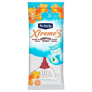 Schick Xtreme3 Hawaiian Tropic Prestobarba Mujer