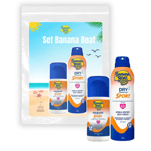 Banana Boat Set Proteccion Solar Spray&Roll-on 2un
