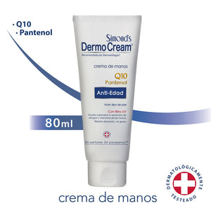Simonds Crema Manos DermoCream Q10 Pantenol 80gr