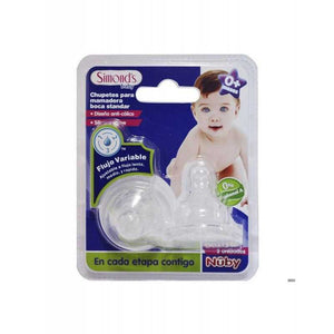 Simonds Chupete Repuesto Mamadera Boca Ancha x2