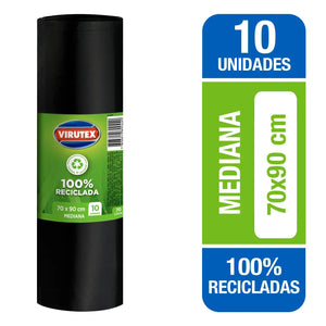 Virutex Bolsas De Basura Biorollo 70 x 90 10 u