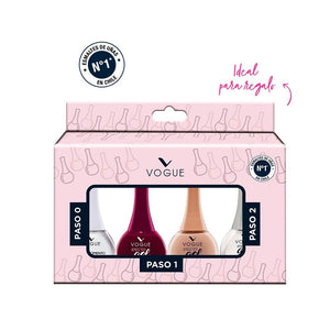 Vogue Pack Esmalte De Uñas Efecto Gel x4