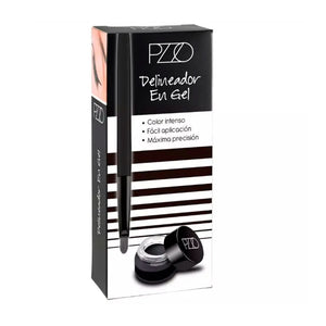 Petrizzio Delineador De Ojos Gel Negro Unidad