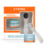 Etienne Set Crema Dia Vitamin Shock 50gr + Masajeador Facial