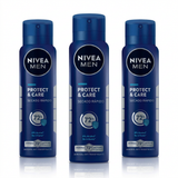 Nivea Men Pack 3 Desodorante Spray Protect & Care (150ml c/u) - Protección 48h y Cuidado Anti-Irritación