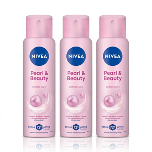 Nivea Pack 3 Desodorante Spray Pearl & Beauty (150ml c/u) - Axilas Suaves y Protección 48h